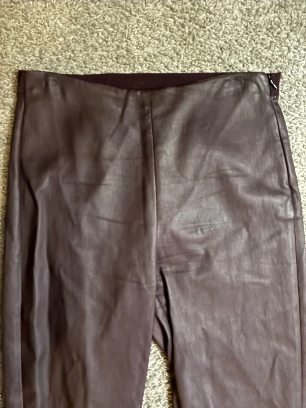 Brown‎ Faux Leather Skinny Pants - Picture 3 of 7